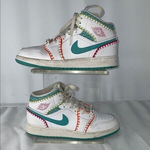NIKE AIR JORDAN 1 MID SE MULTI KNIT FTL-11-121
